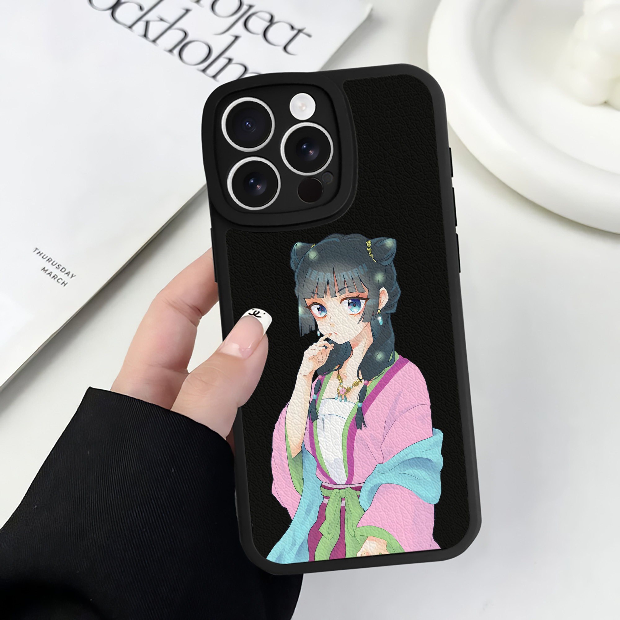 薬屋のひとりごと The Apothecary Diaries 【iPhone 16シリーズ対応】シリコンスマホケース（レザー調） 材質：シリコン